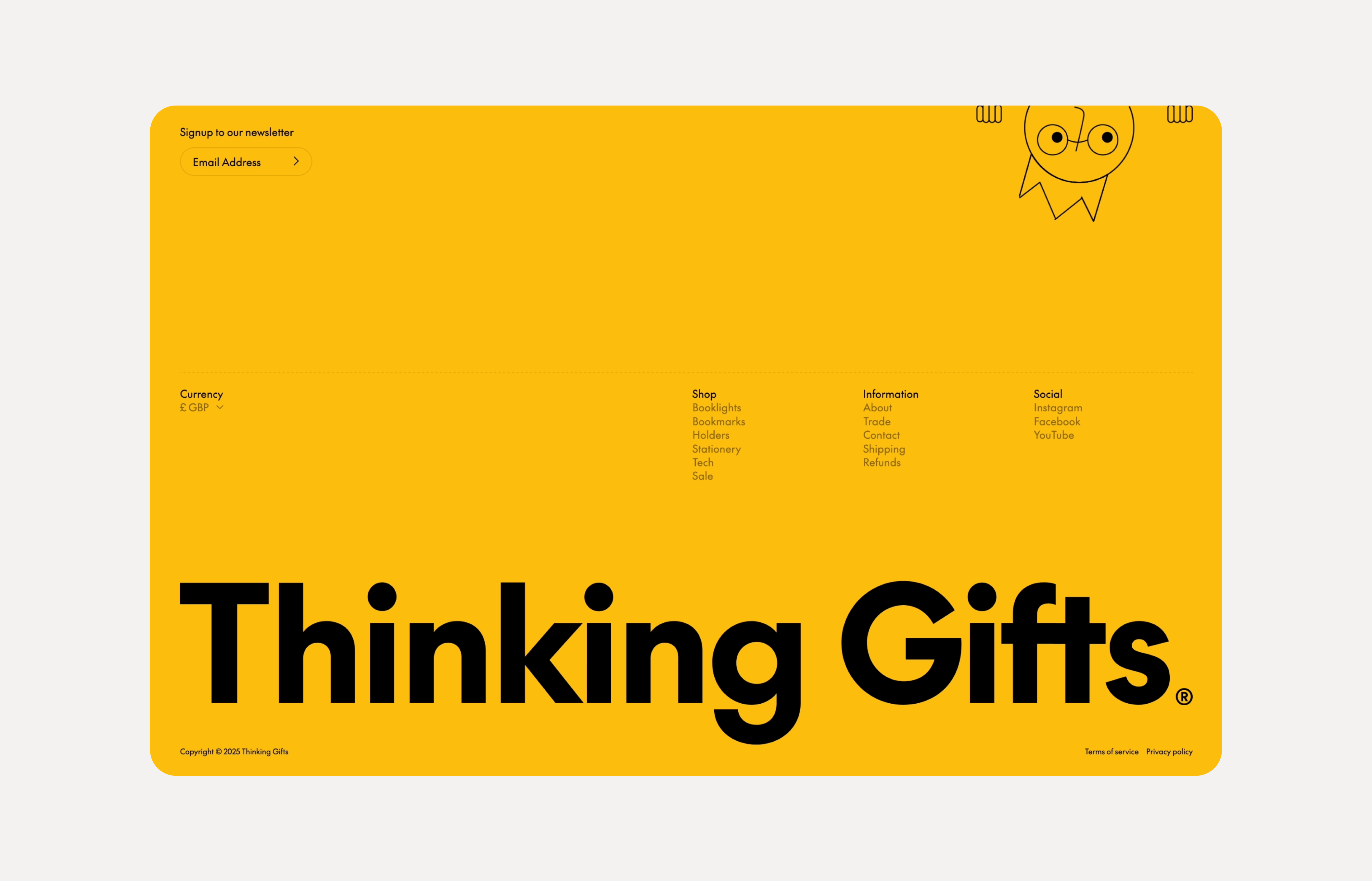 Thinking Gifts Footer