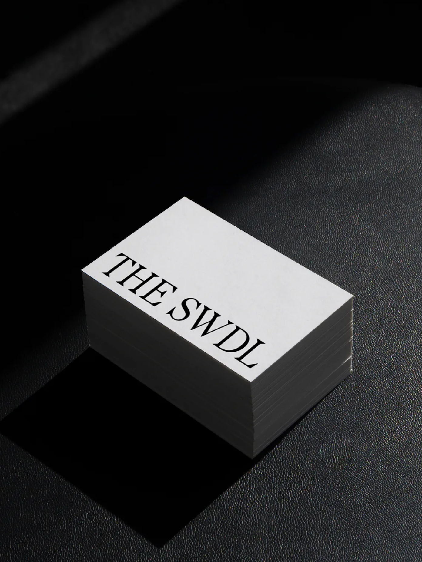 Swaddle new logo on business cards 