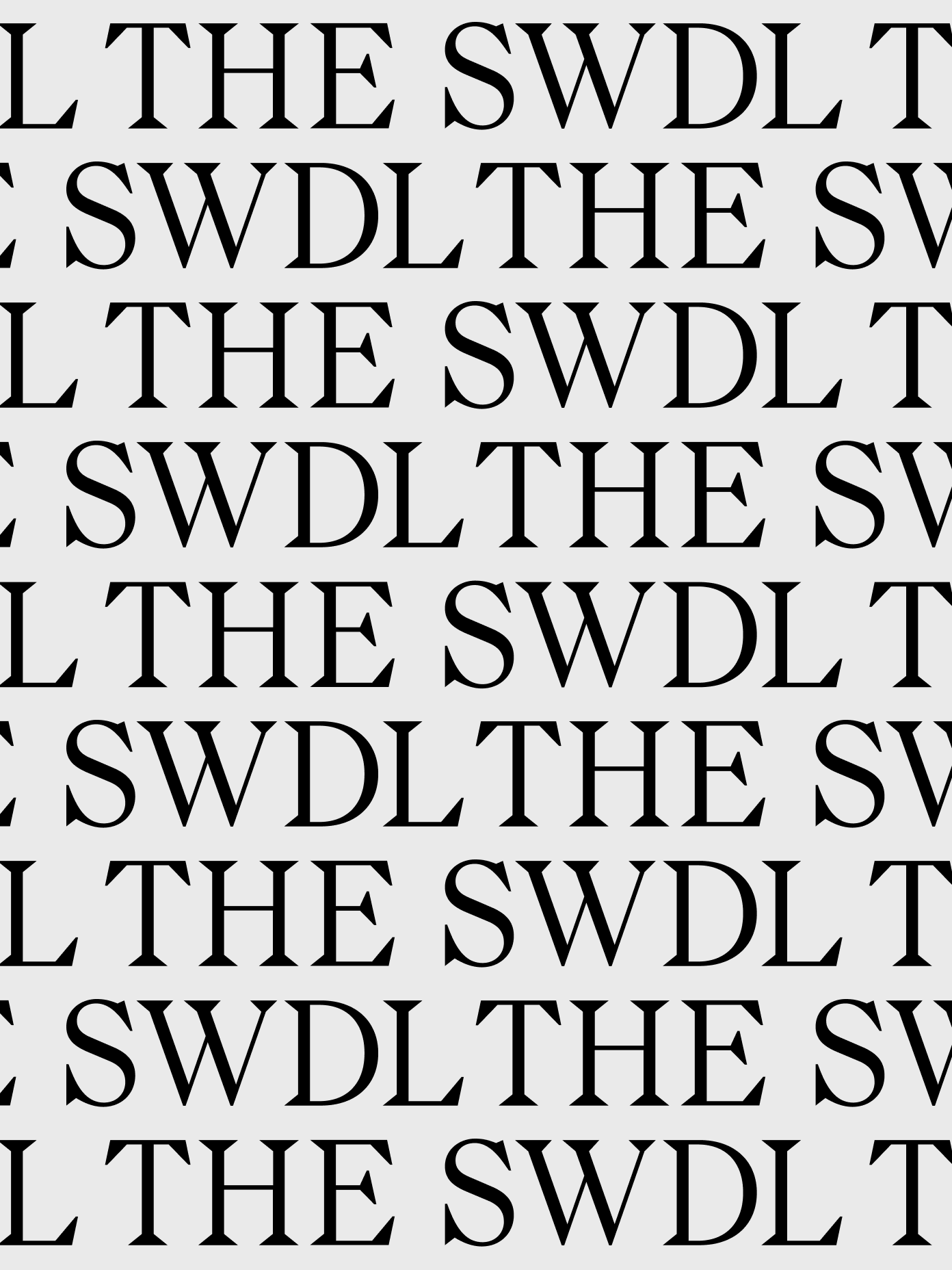Swaddle new logo repeating over and over 