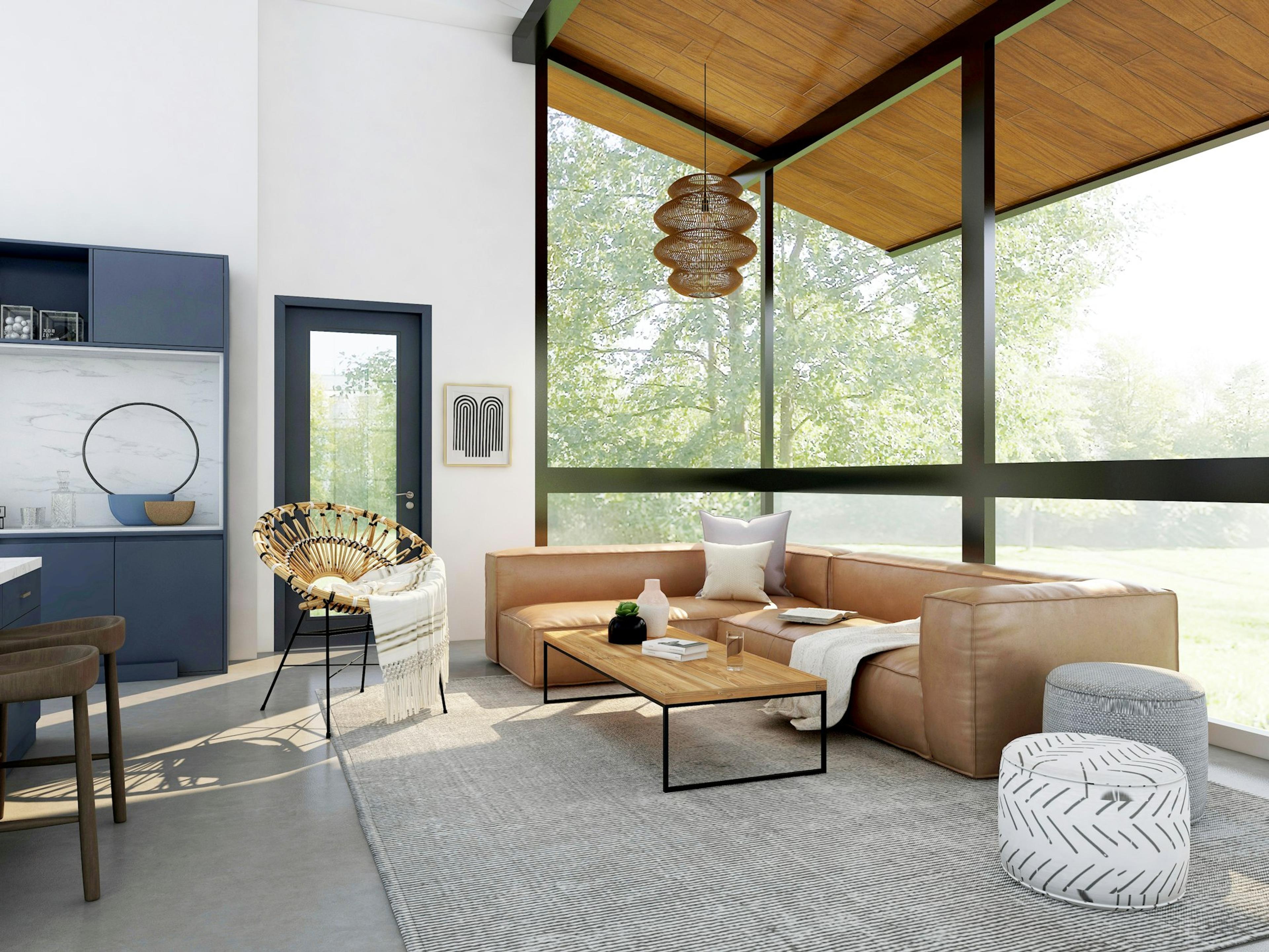 Modern home interior in Kerala