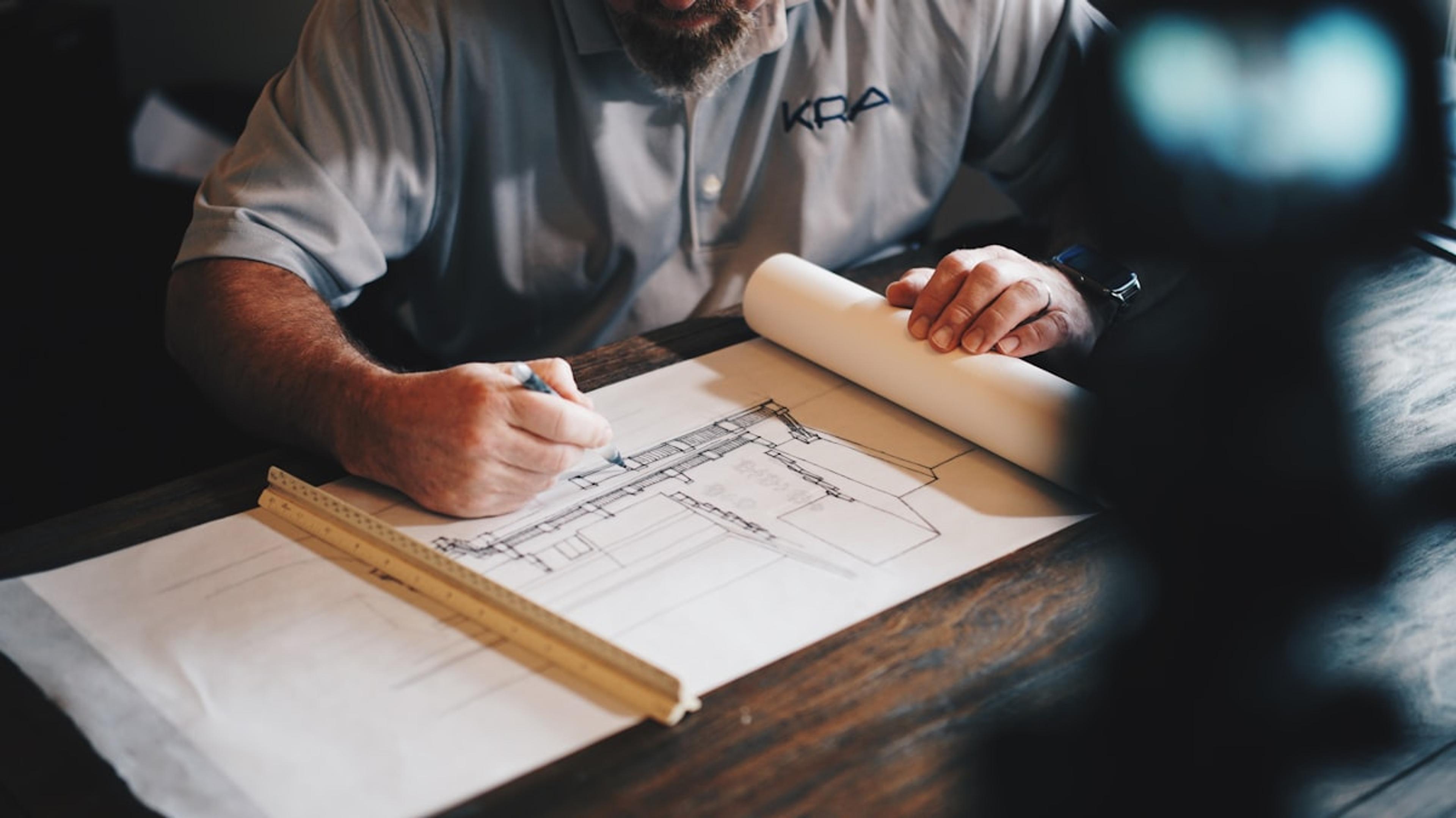 Construction drawings and site work