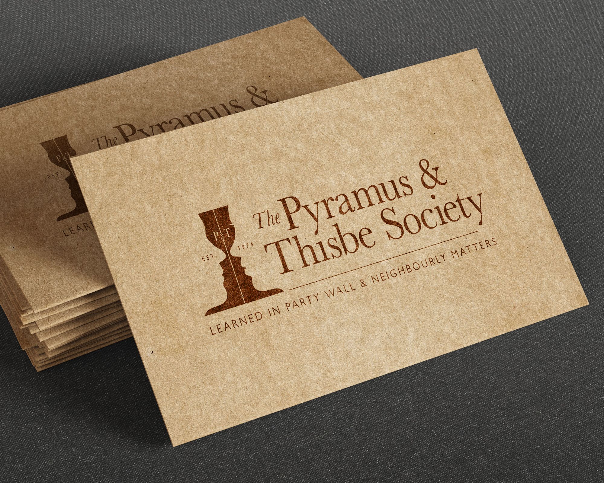 The Pyramus & Thisbe Society Branding
