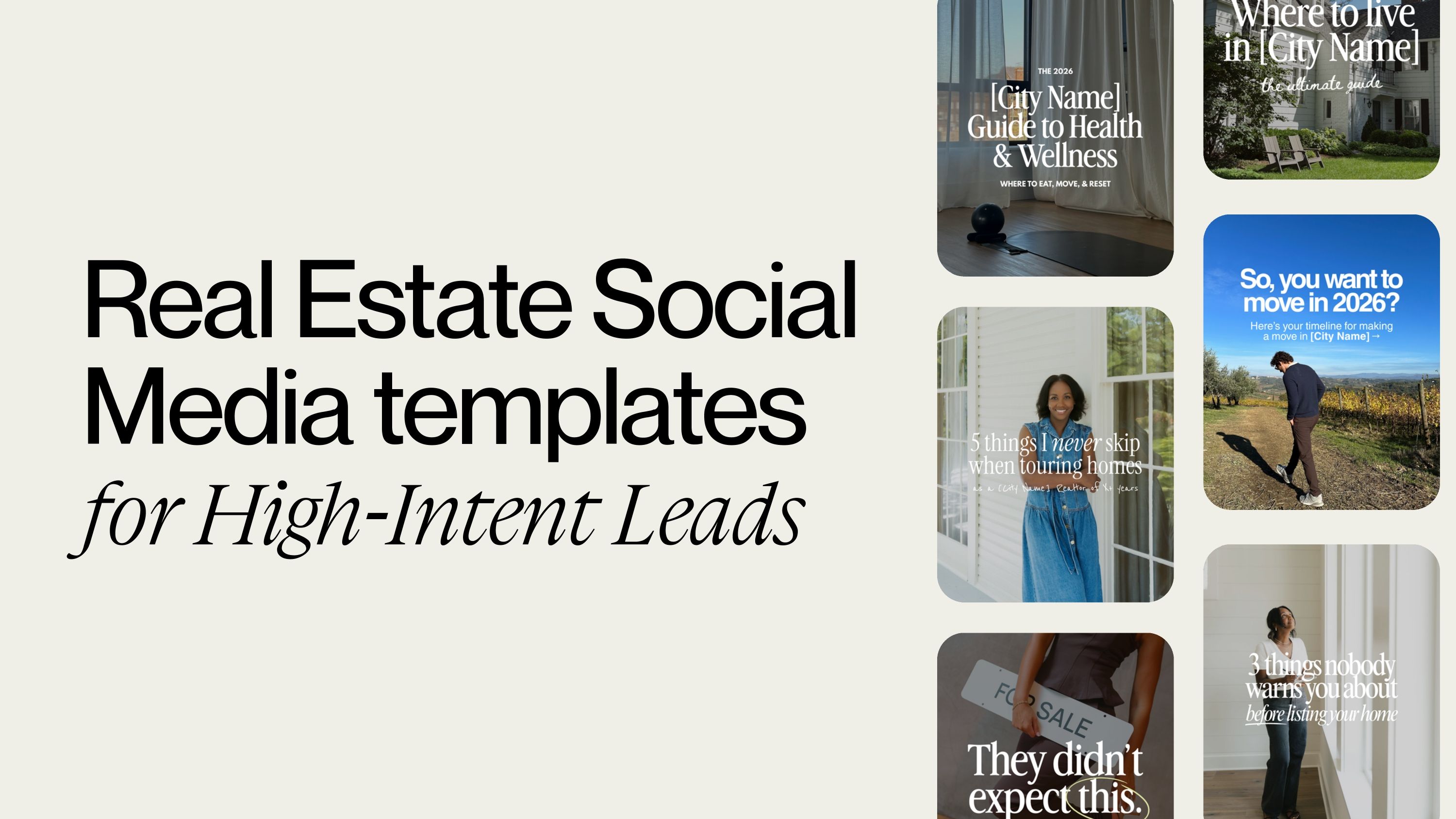 Social media templates to generate high-intent real estate leads on Instagram