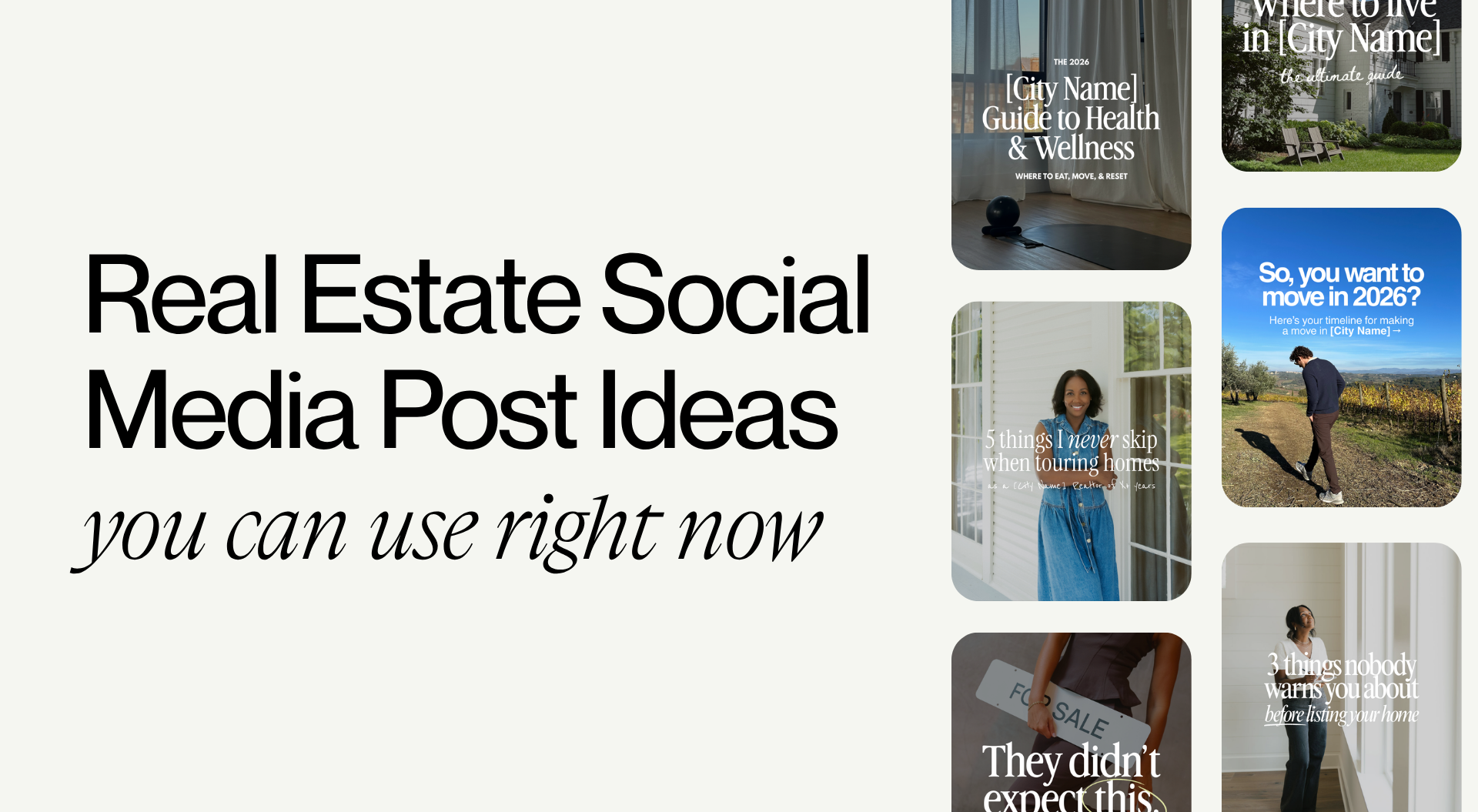 20 Real Estate Social Media Post Ideas Agents Can Use Right Now