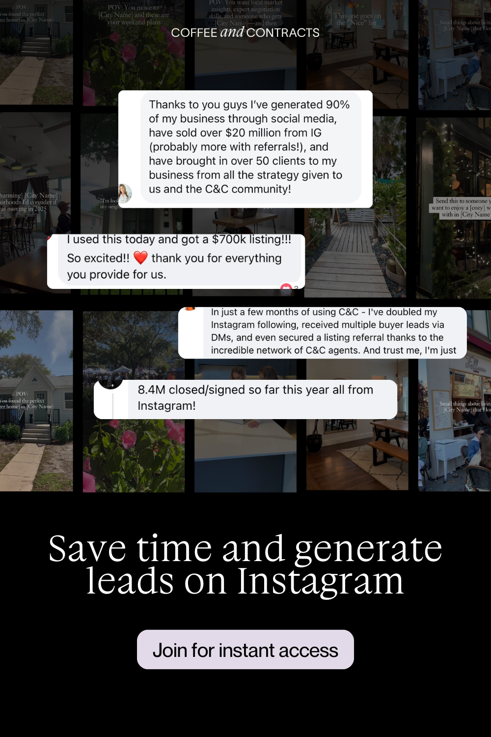 Save time and generate real estate leads on Instagram