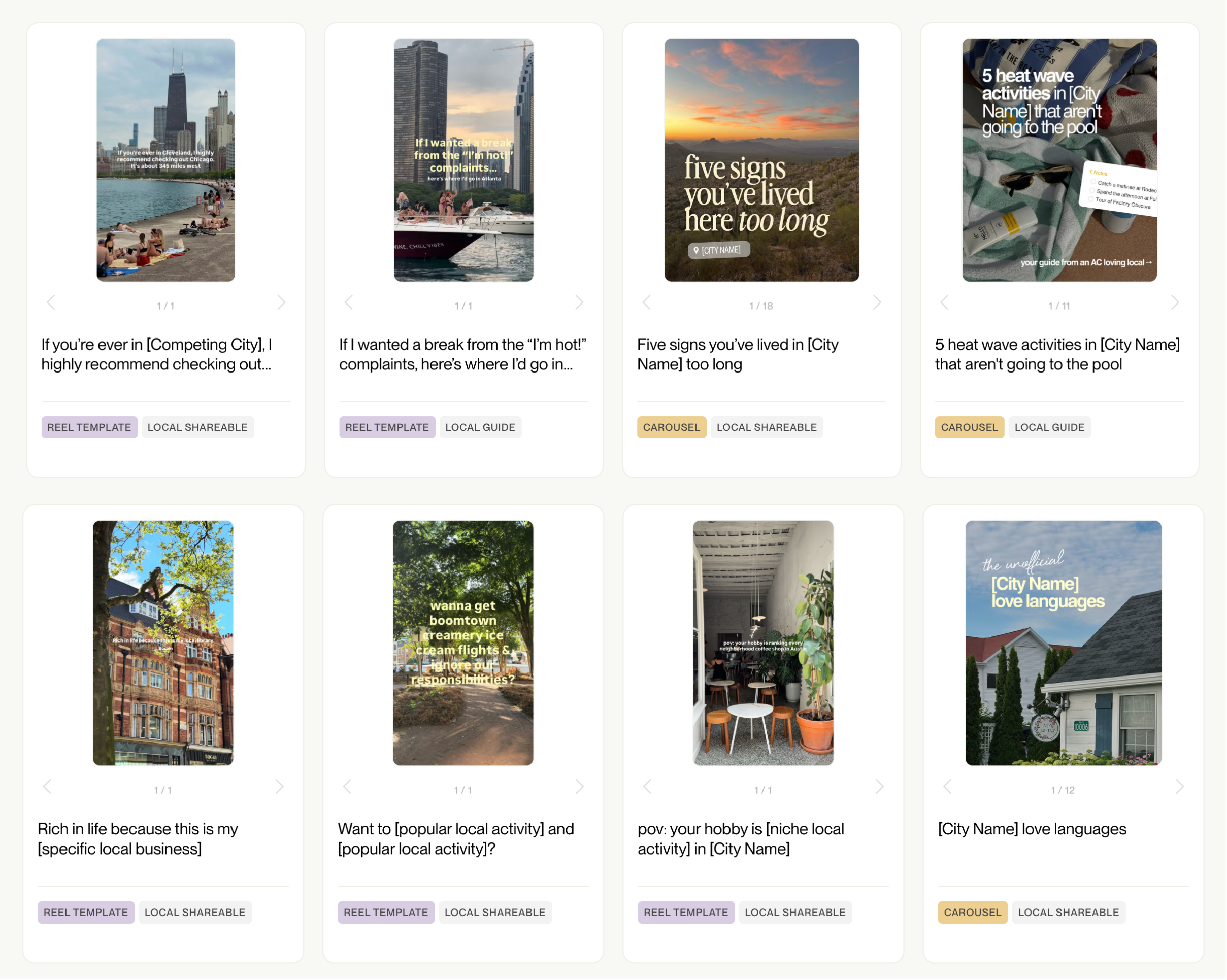 Join Coffee & Contracts to access monthly local reel templates designed to reach potential clients in your area.