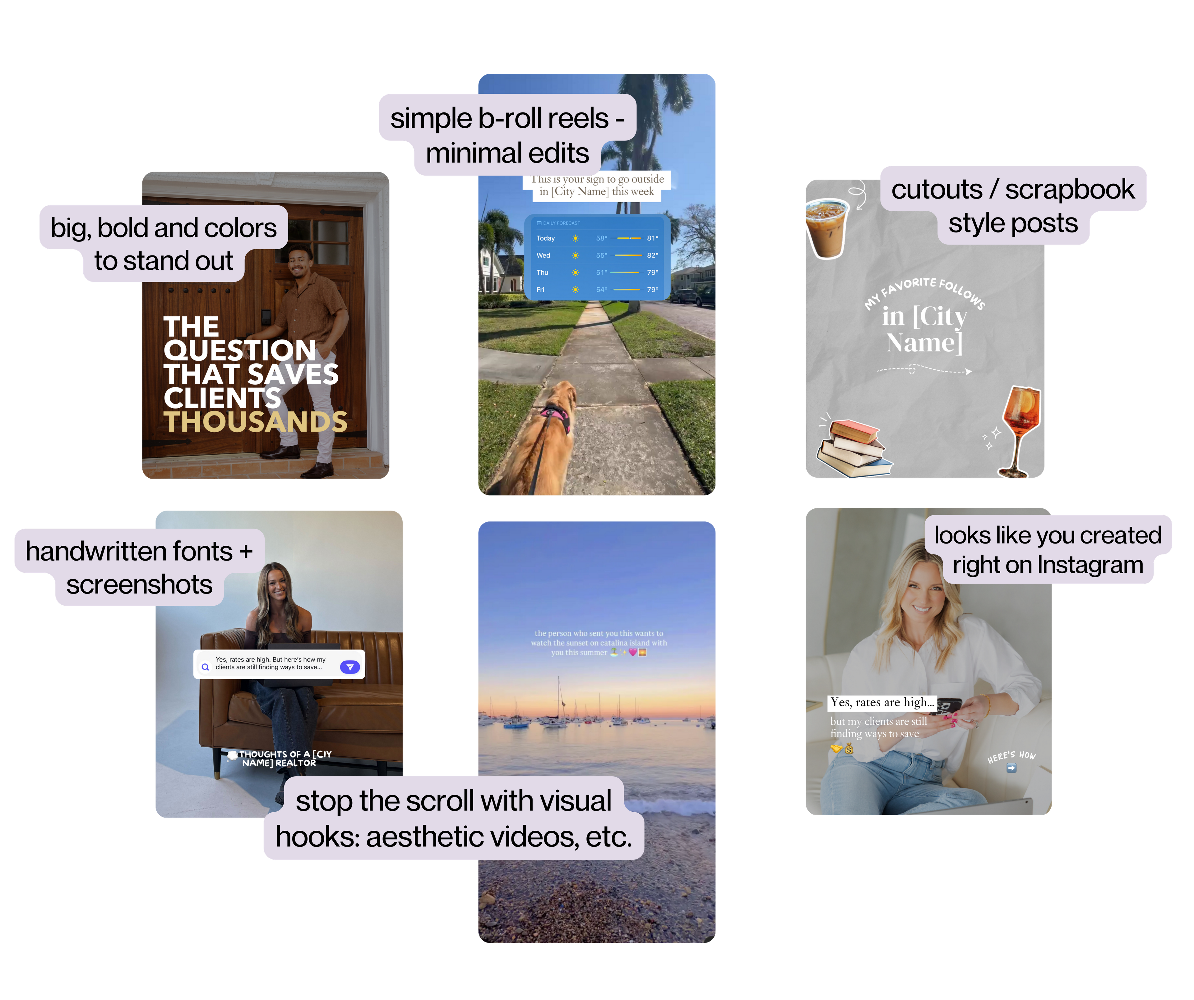 instagram templates for realtors
