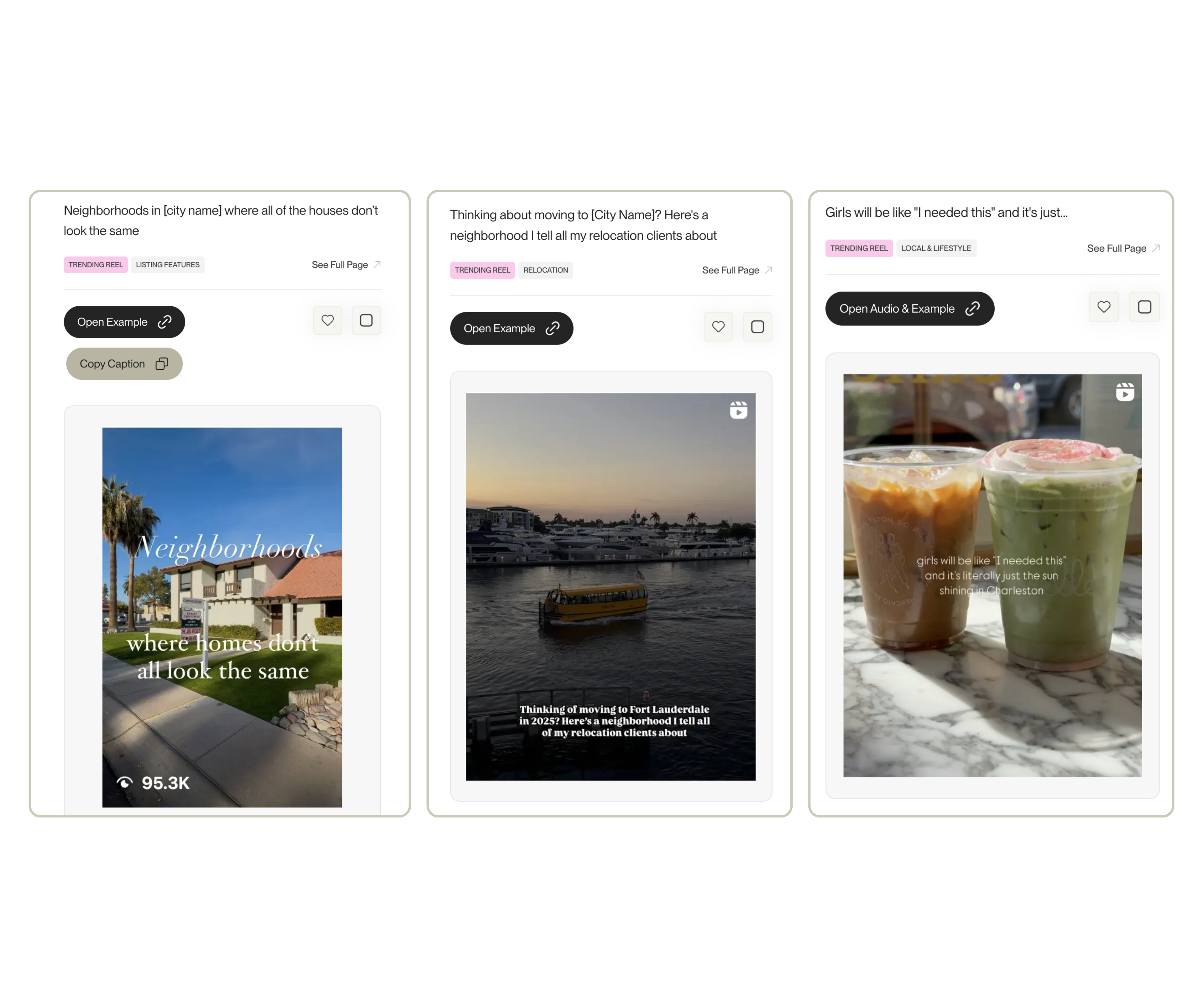 instagram reel templates for real estate agents