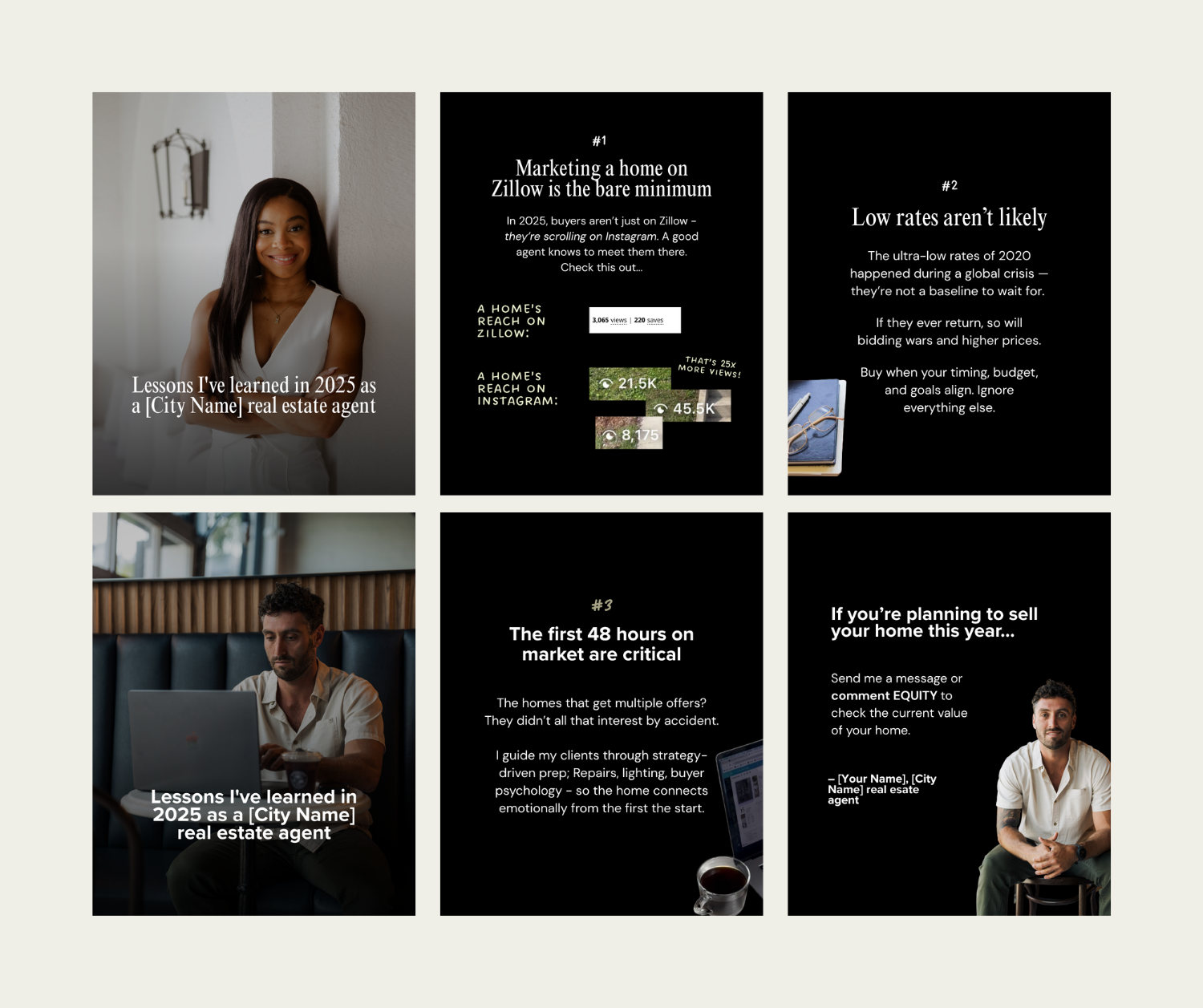Instagram Carousel Post Idea for Real Estate Agents