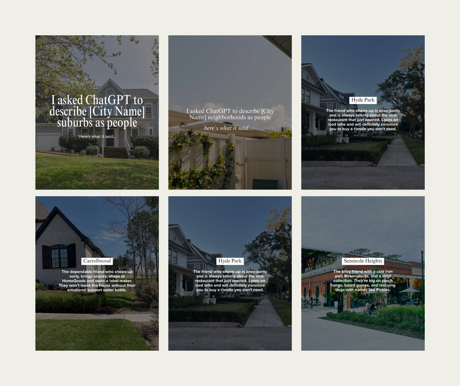 Instagram Carousel Post Idea for Real Estate Agents