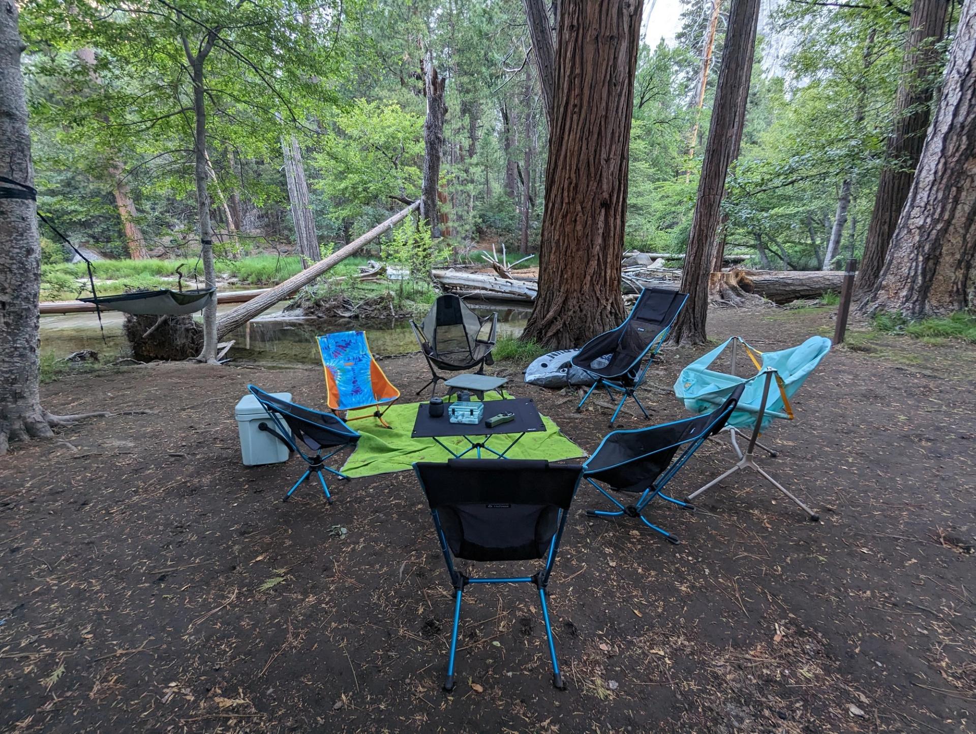 Circle of Camp Chairs Circle of Camp Chairs