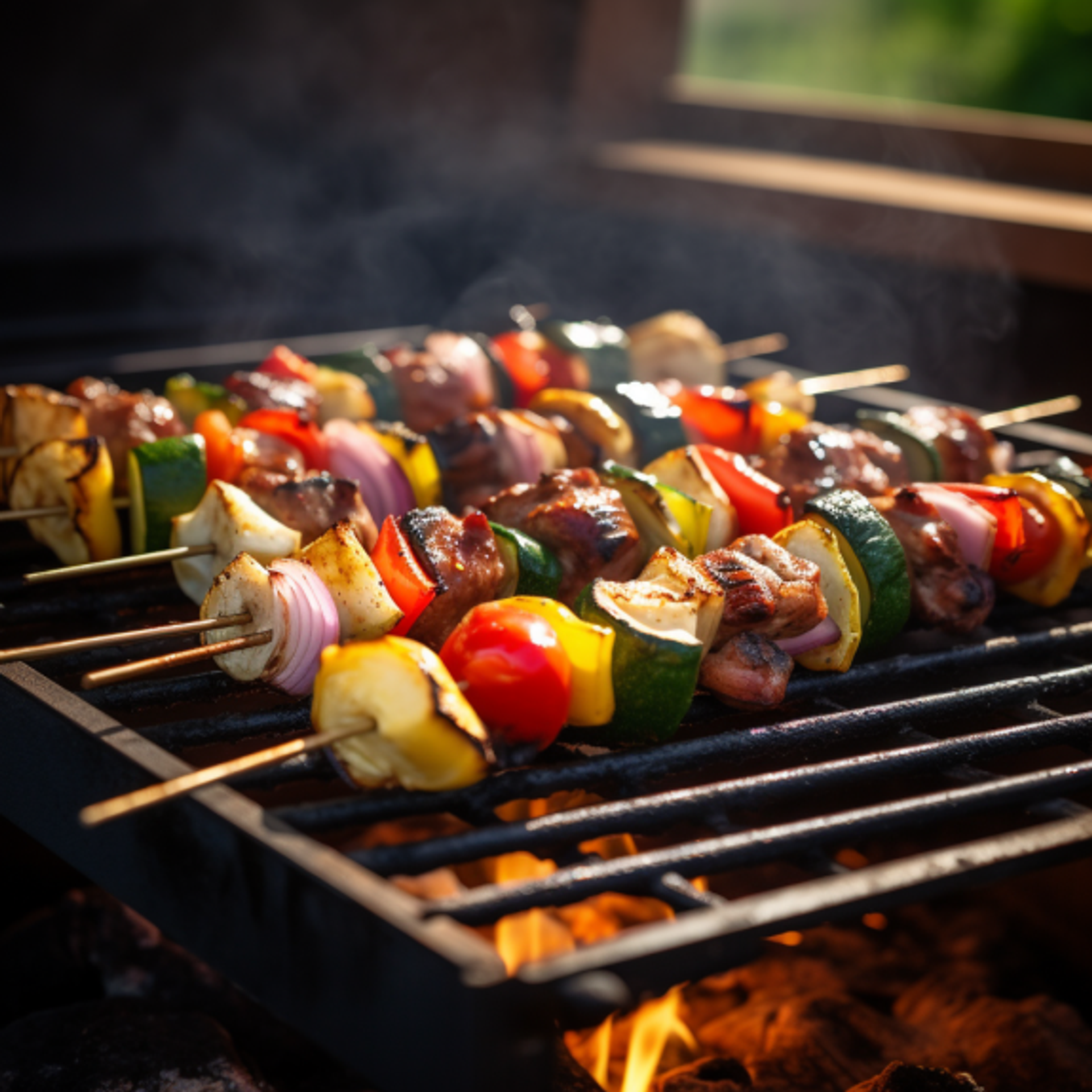 Meat and Vegetables Skewer Meat and Vegetables Skewer