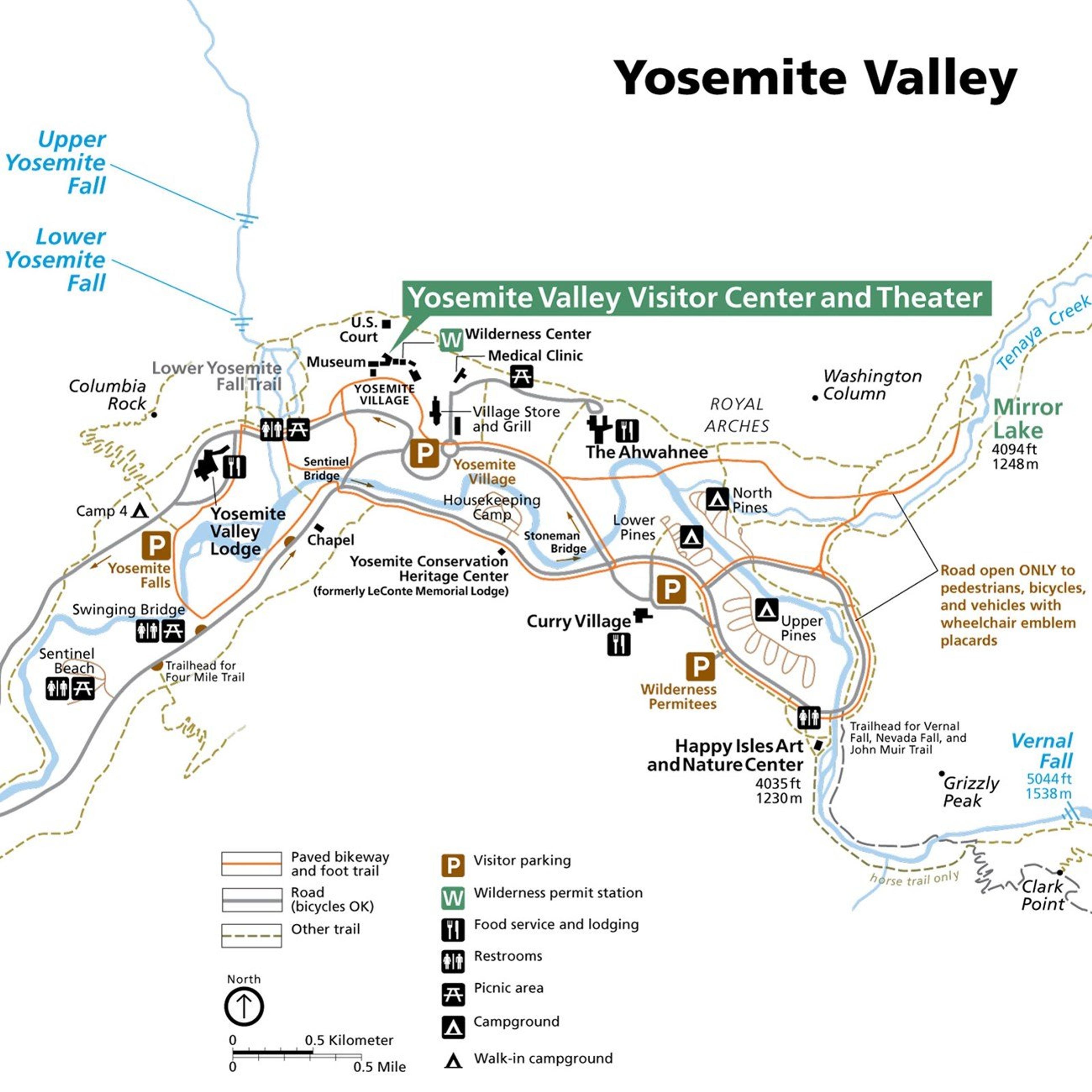 Yosemite Bike trails