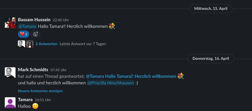 Welcome Tamara