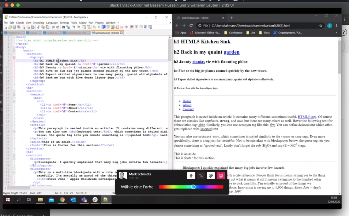 Screensharing HTML