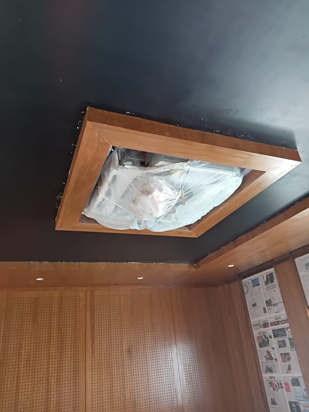 Complex MEP coordination in a high-rise basement layout.