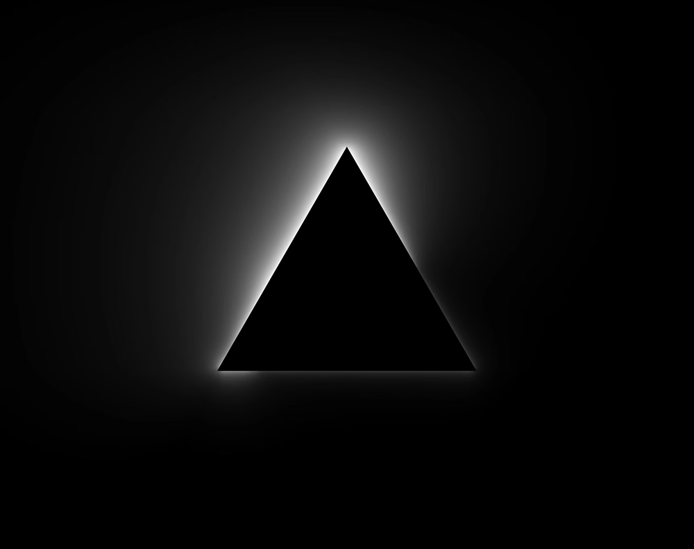 Abstract graphic of vercel logo