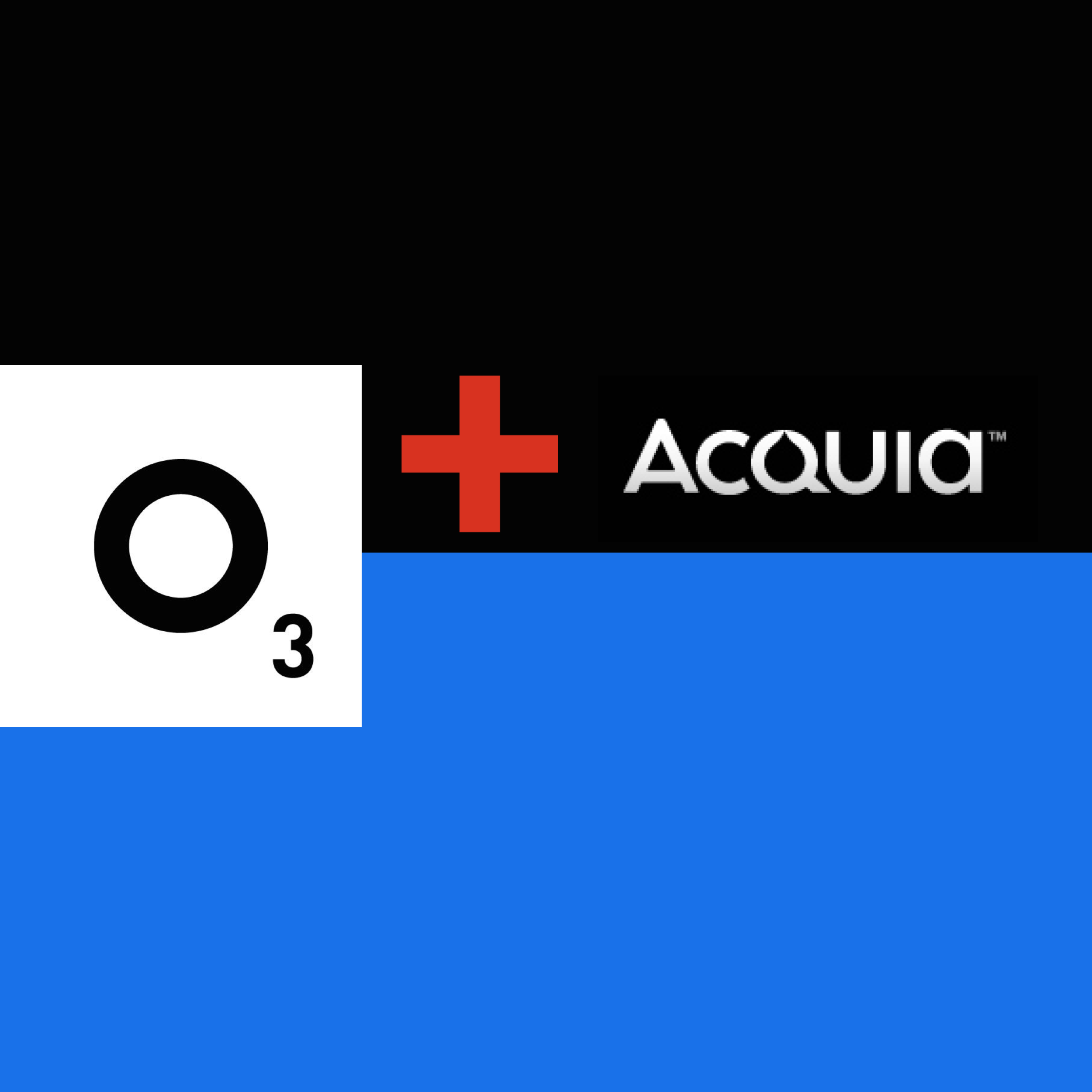 O3 + Acquia logos.