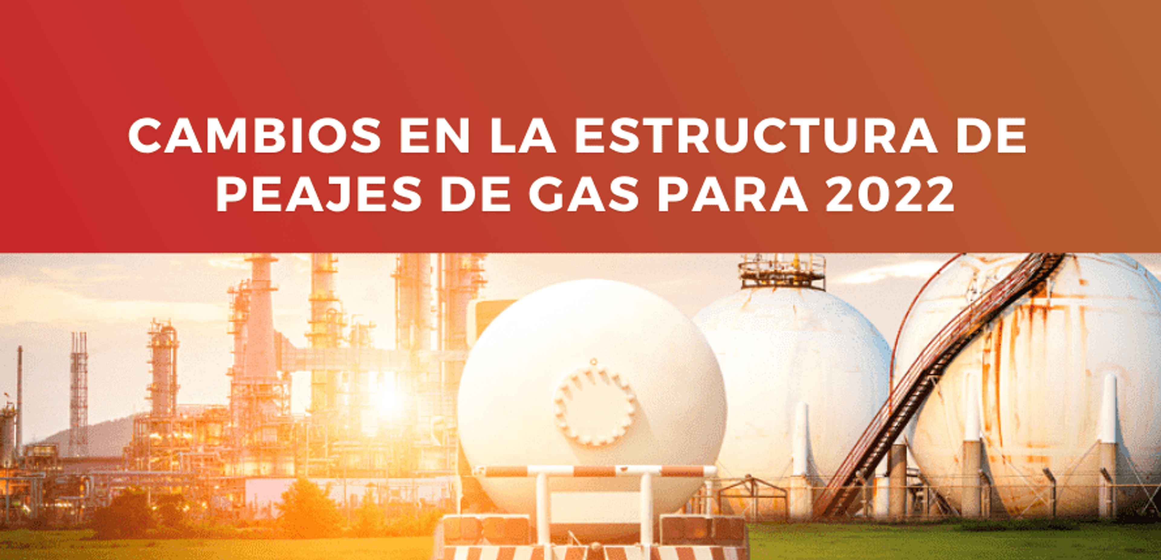 peajes de gas 2022