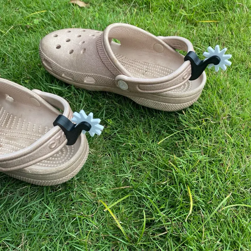 3D Print Crocs Charm Jibbitz Spinning Spur Sepasang