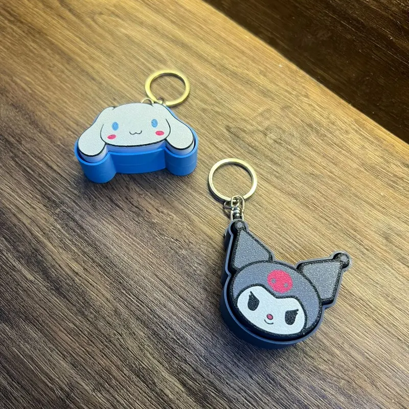 Gantungan Kunci Fidget Cinnamoroll & Kuromi – Handmade 3D Print Lucu & Anti Stres!