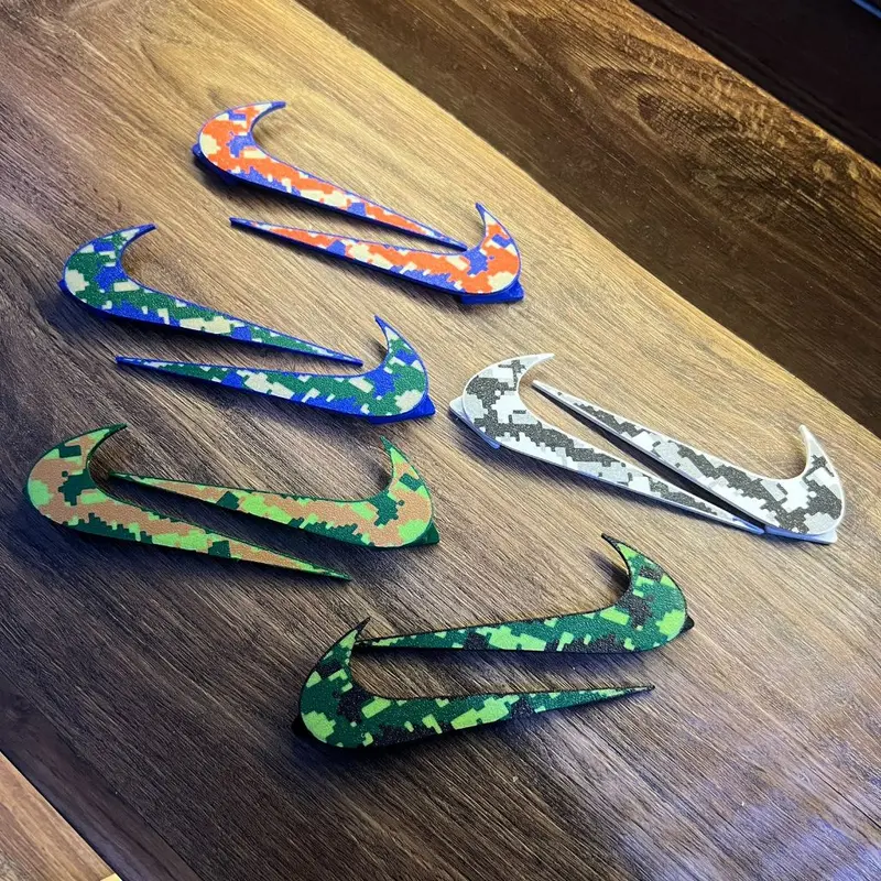 Crocs Charm Jibbitz Swoosh Multicolor Side Logo