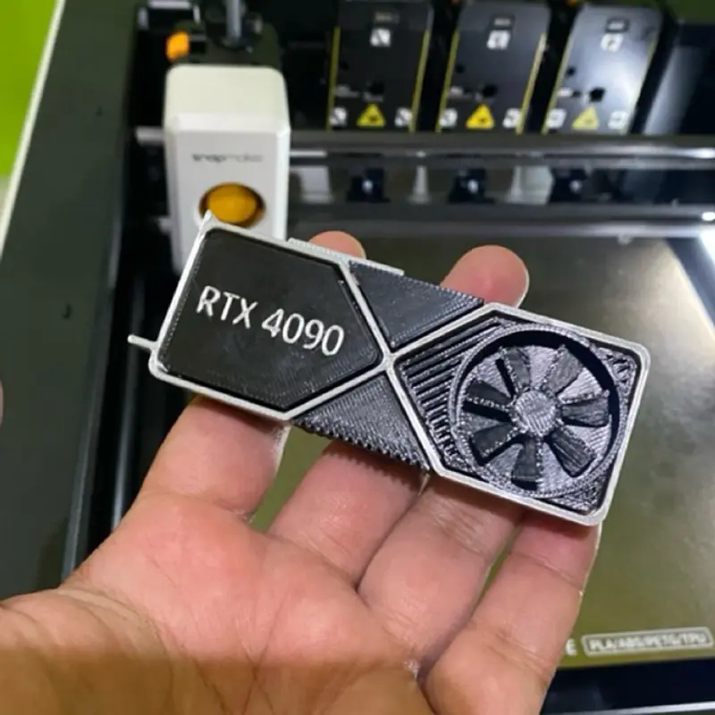 3D Print GPU Nvidia RTX 4090 Keychain