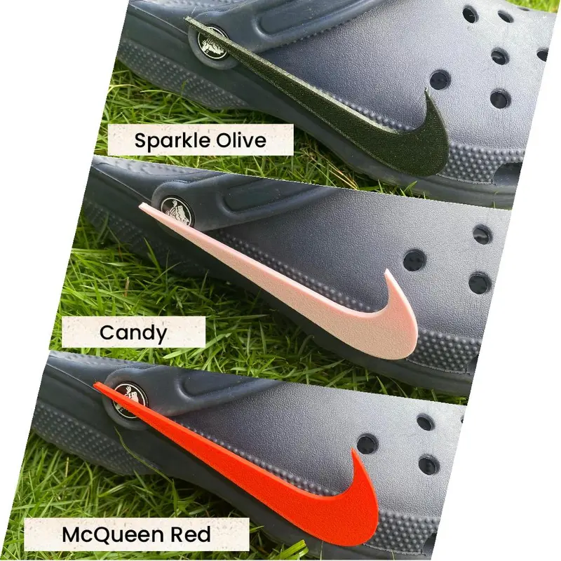 Crocs Charm Jibbitz Swoosh Side Logo