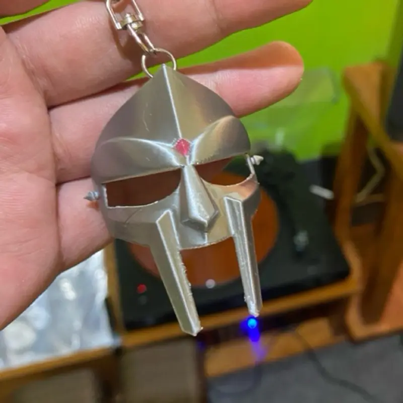 3D Print MF Doom Mask Keychain