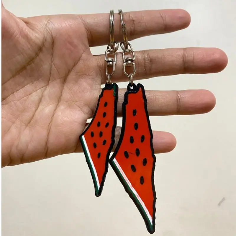 Gantungan Kunci Semangka Palestina - 3D Printing