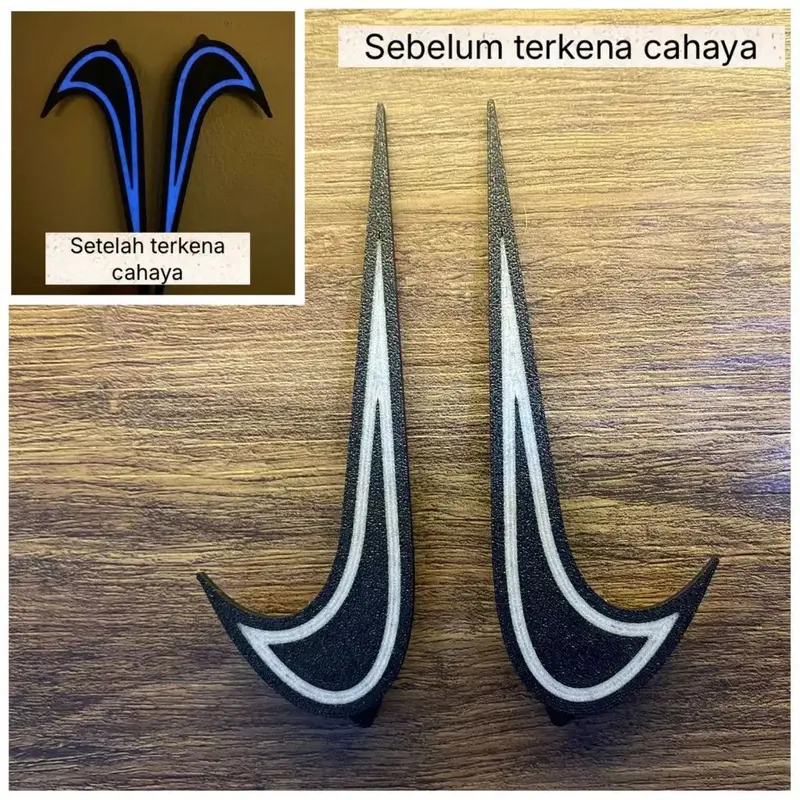 3D Print Aksesoris Sendal Tempelan Pinggir Logo Viral