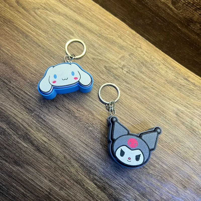 Gantungan Kunci Fidget Cinnamoroll & Kuromi – Handmade 3D Print Lucu & Anti Stres!