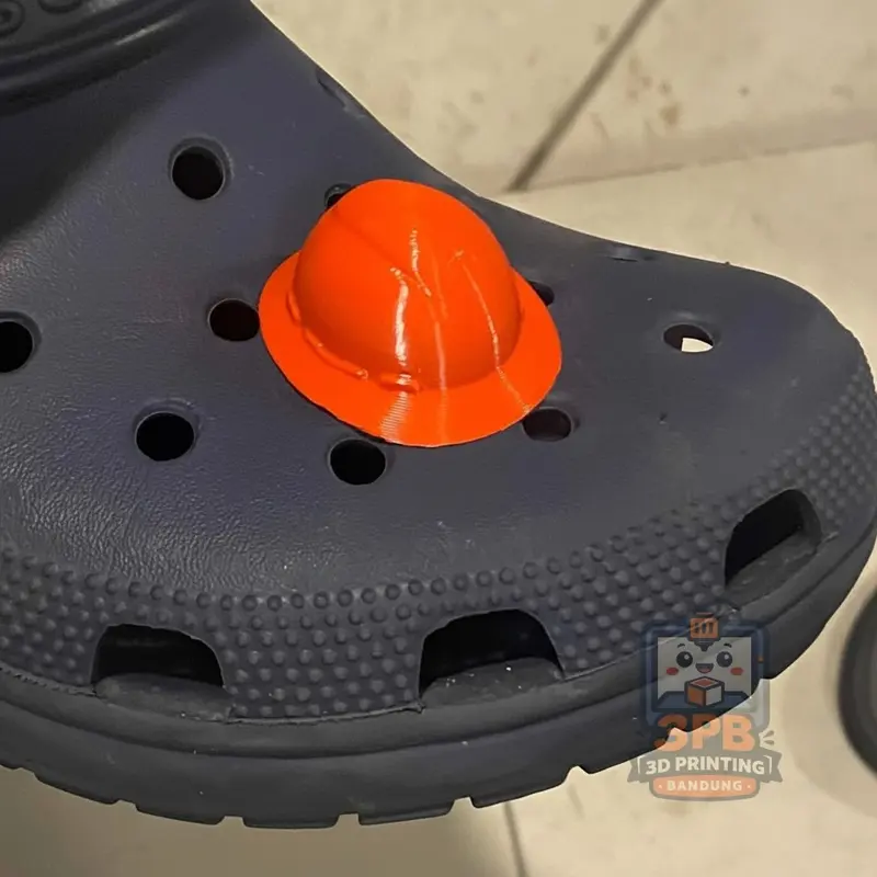 3D Print Hard Hat Pin Untuk Sendal