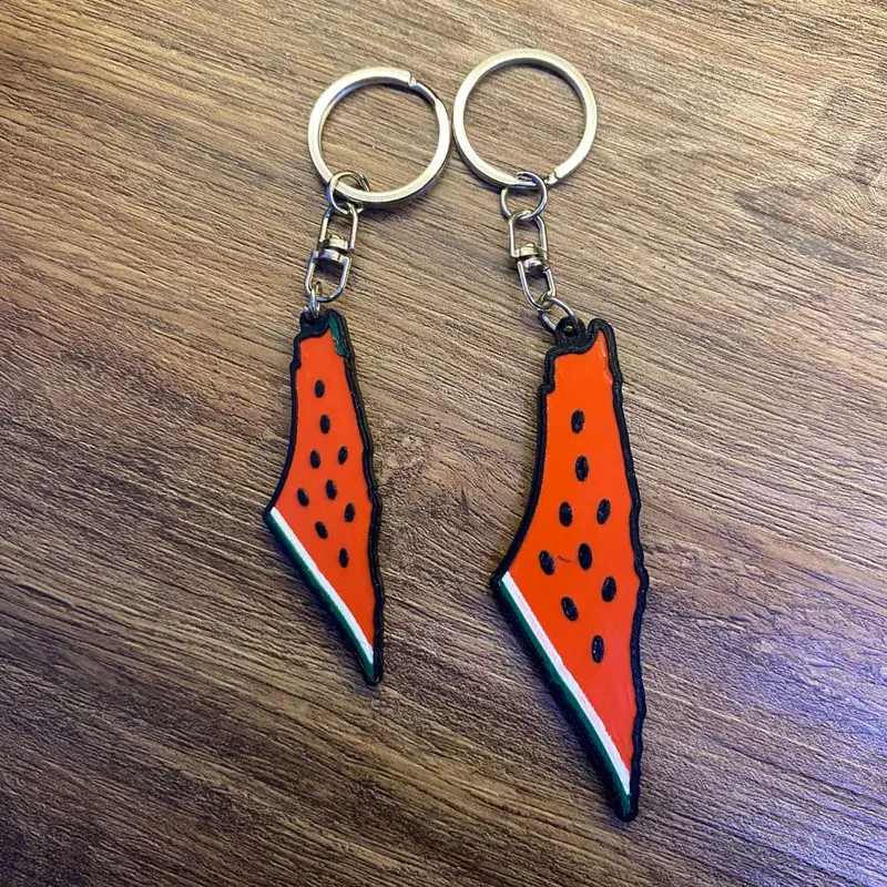 Gantungan Kunci Semangka Palestina - 3D Printing