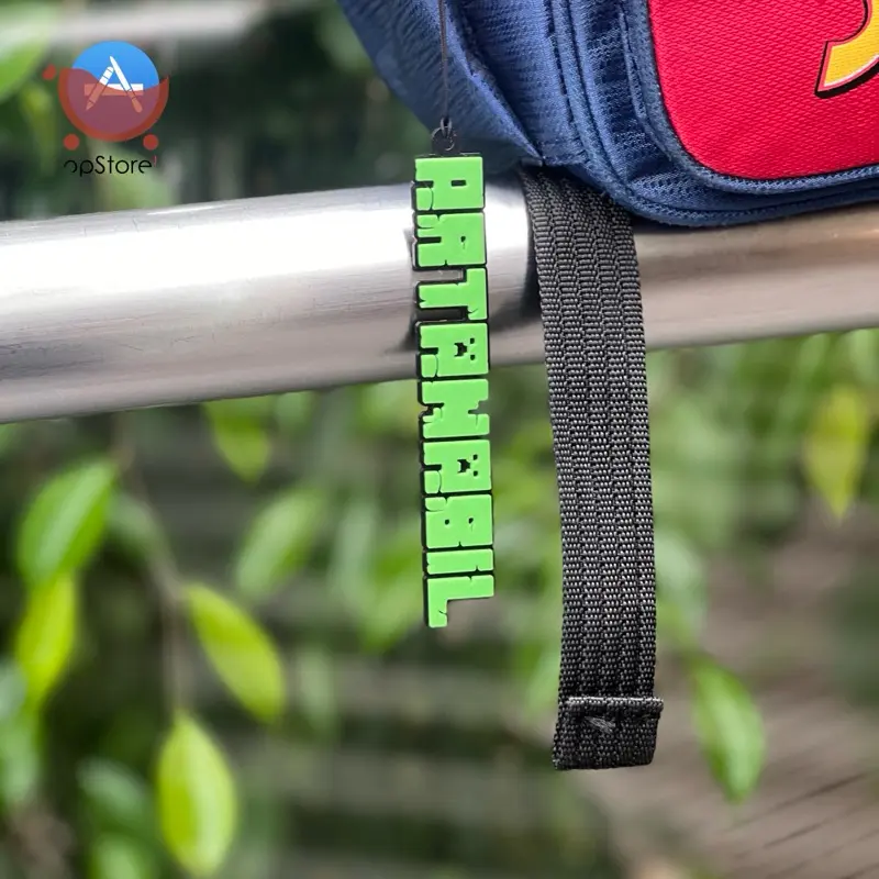 Custom Gantungan Kunci Tas Nama Tema Minecraft