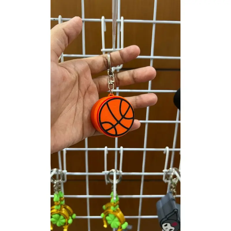 Gantungan Kunci Fidget Clicker Sport Ball - 3DPrint Basket Tennis