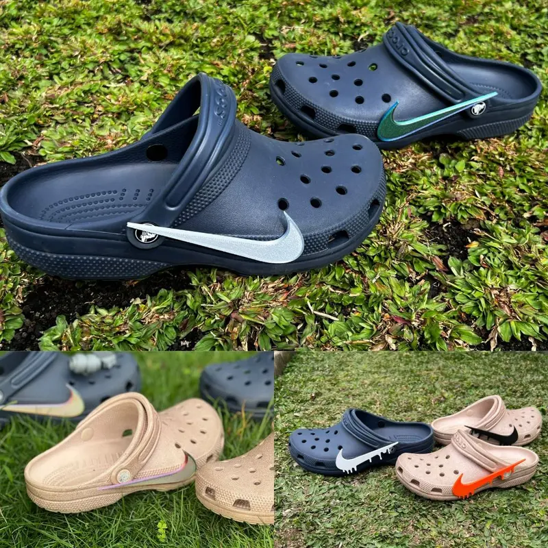 3D Print Aksesoris Sandal Clog - Logo Viral Samping Badge (Sepasang)