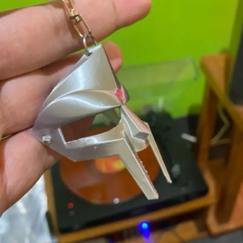 3D Print MF Doom Mask Keychain