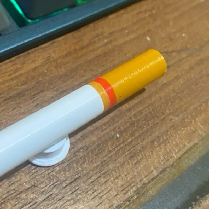 3D Print Aksesoris Tempelan Sendal Bentuk Rokok