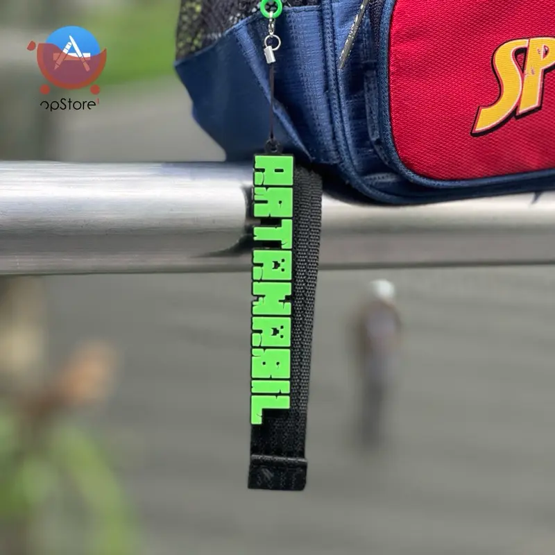 Custom Gantungan Kunci Tas Nama Tema Minecraft