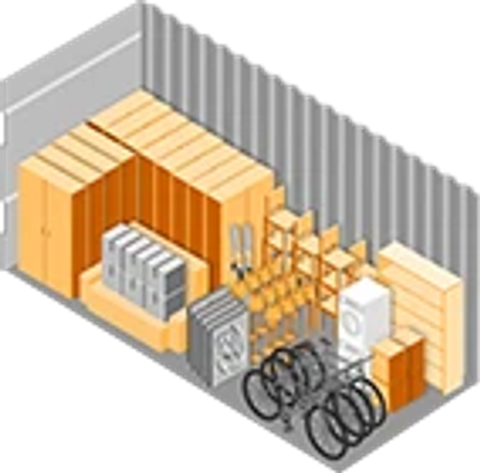 Container-bod sett utenfra
