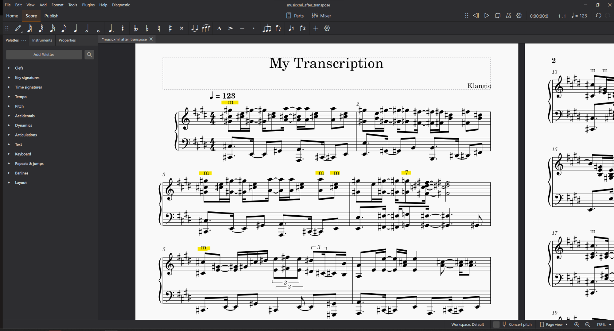 Wie behebe ich den Fehler, dass MuseScore 4 keine Akkordsymbole anzeigt?