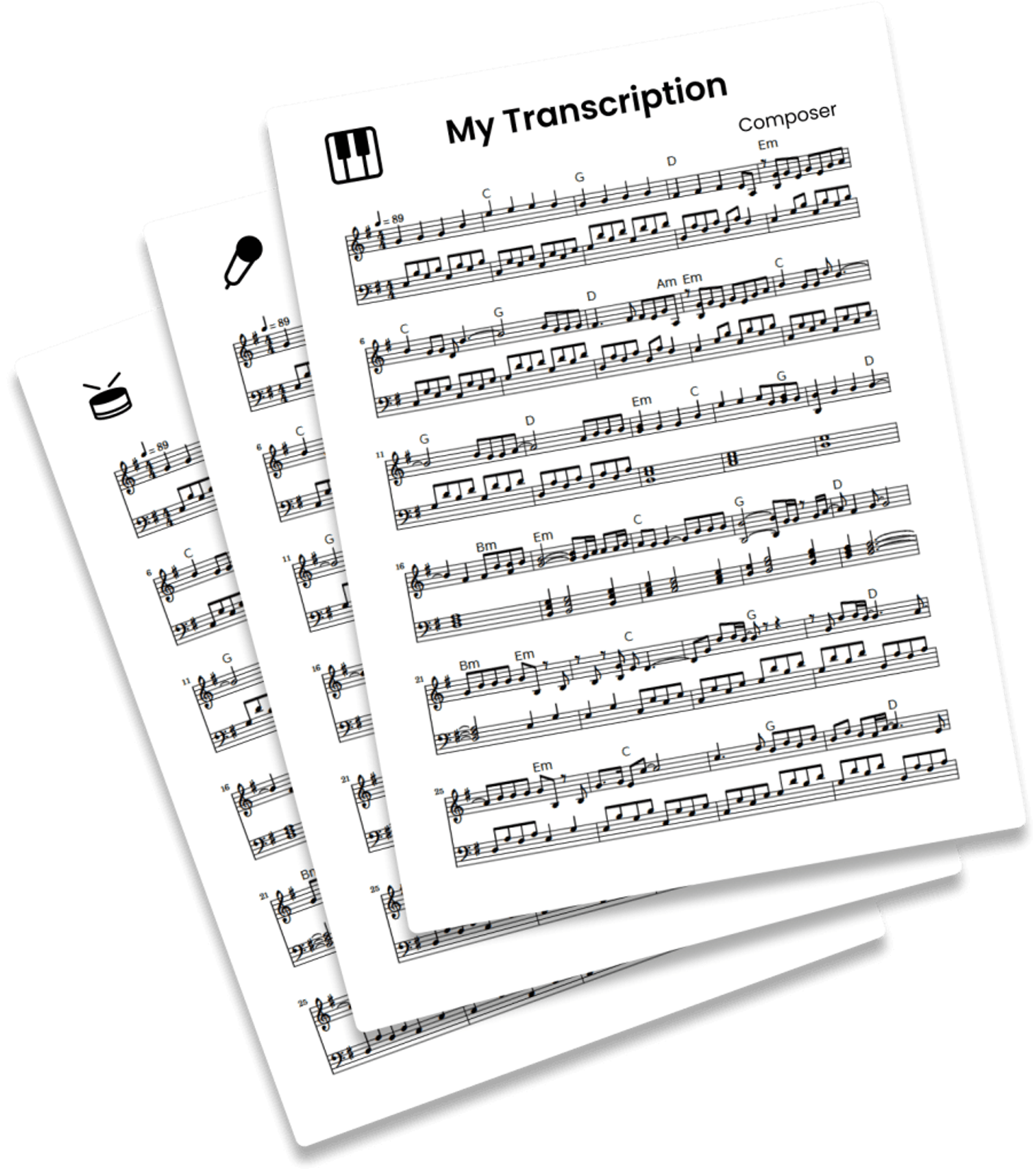 Multi-instrument transcription