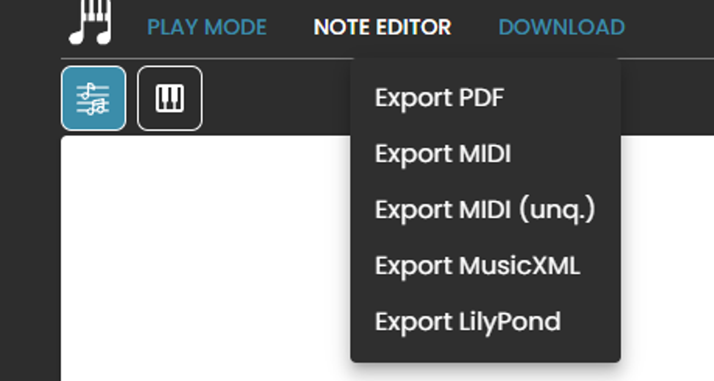 Click on "Download" and select "Export PDF".