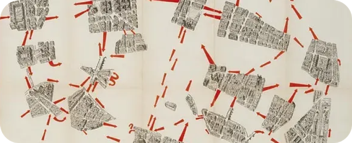 Guide psychogeographique de paris - Guy Debord (1957)