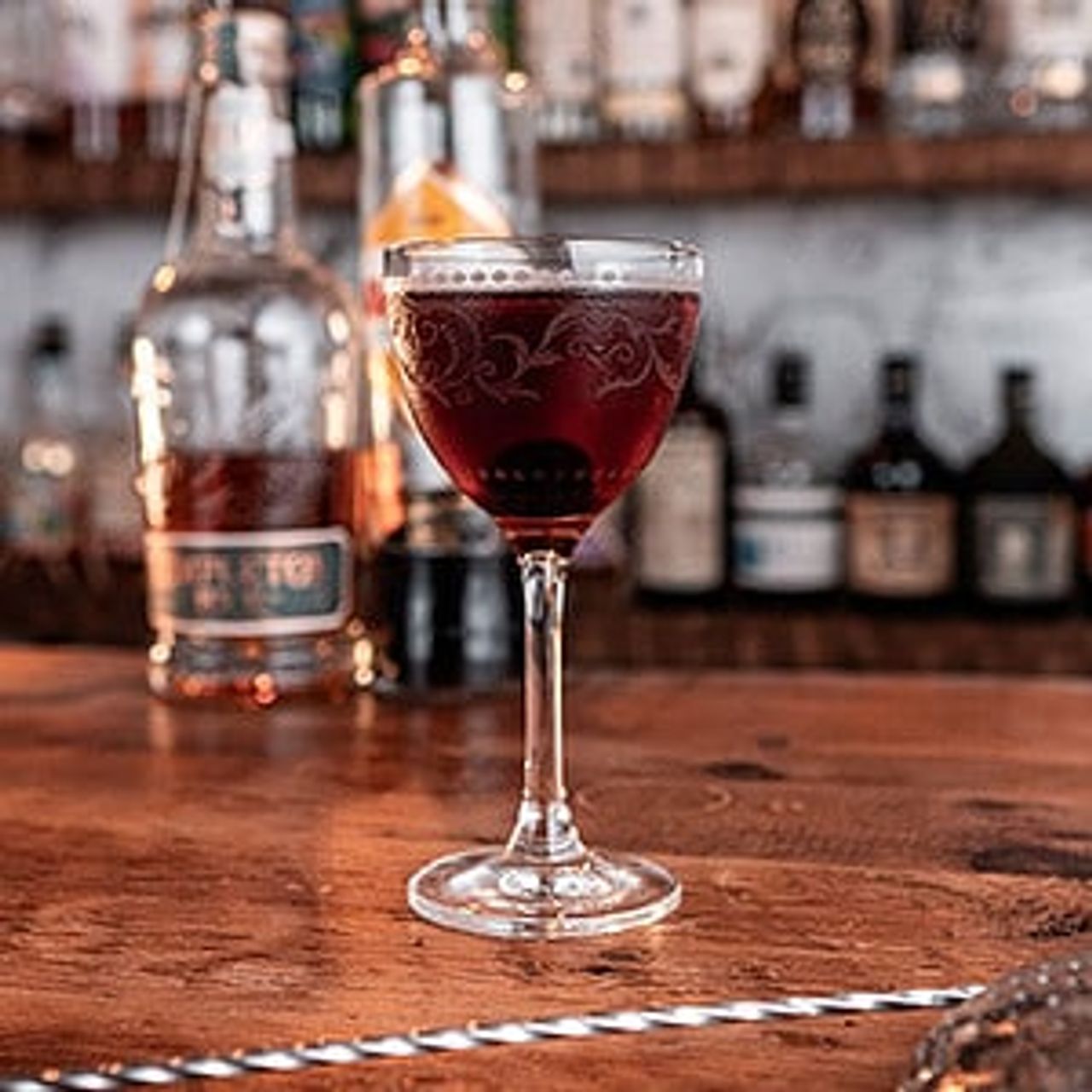 Black Manhattan and Ingredients