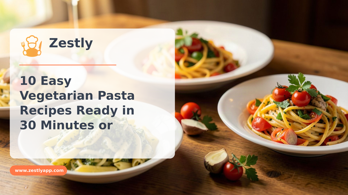 10 Easy Vegetarian Pasta Recipes Ready in 30 Minutes or Less