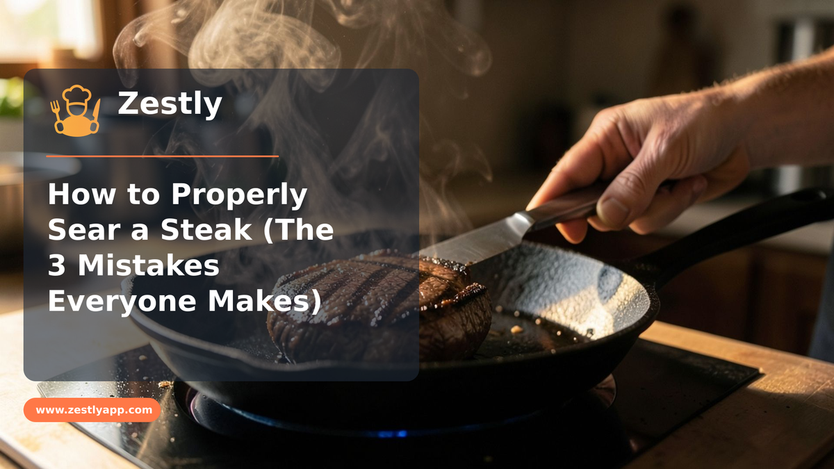 How to Properly Sear a Steak (The 3 Mistakes Everyone Makes)