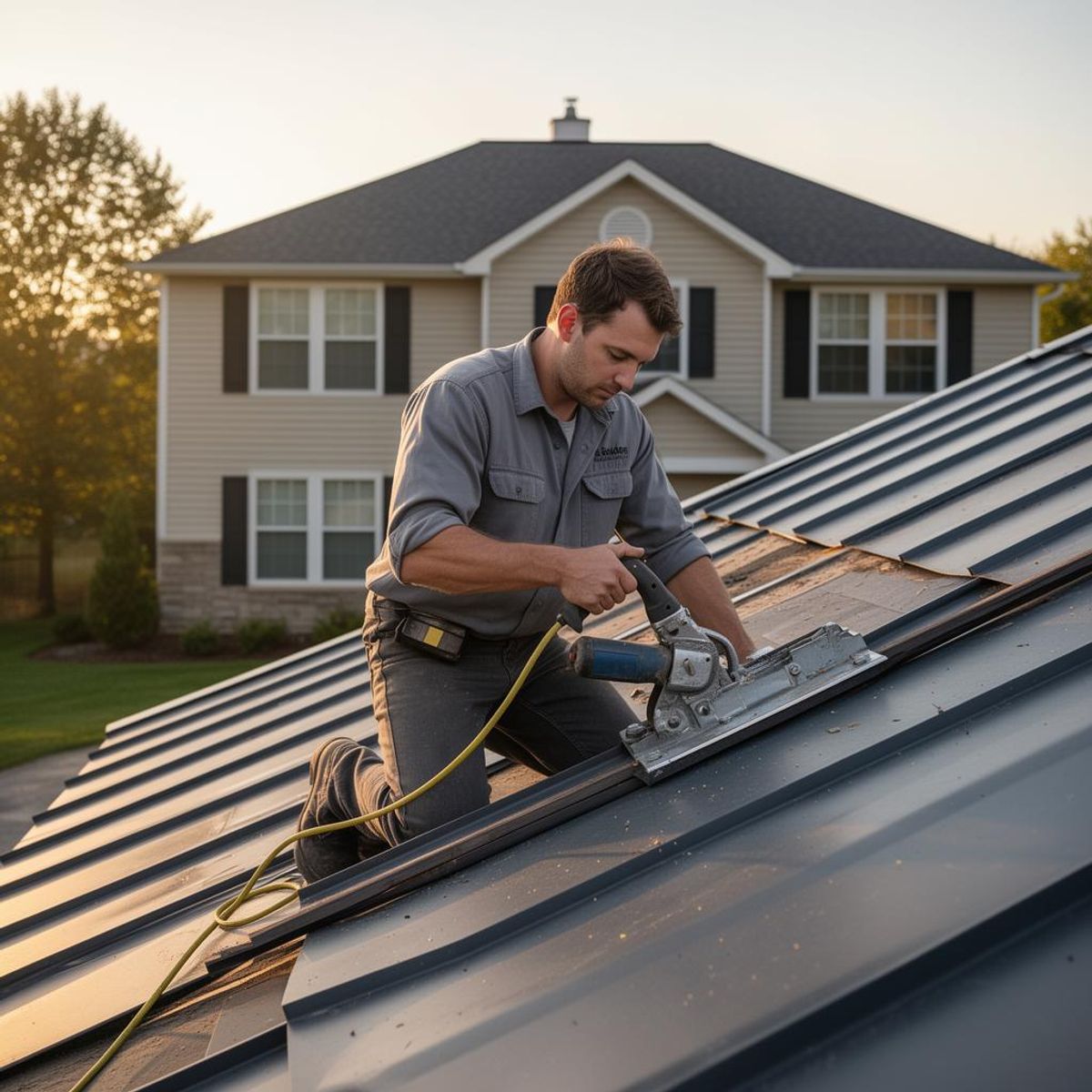 Metal Roof Install