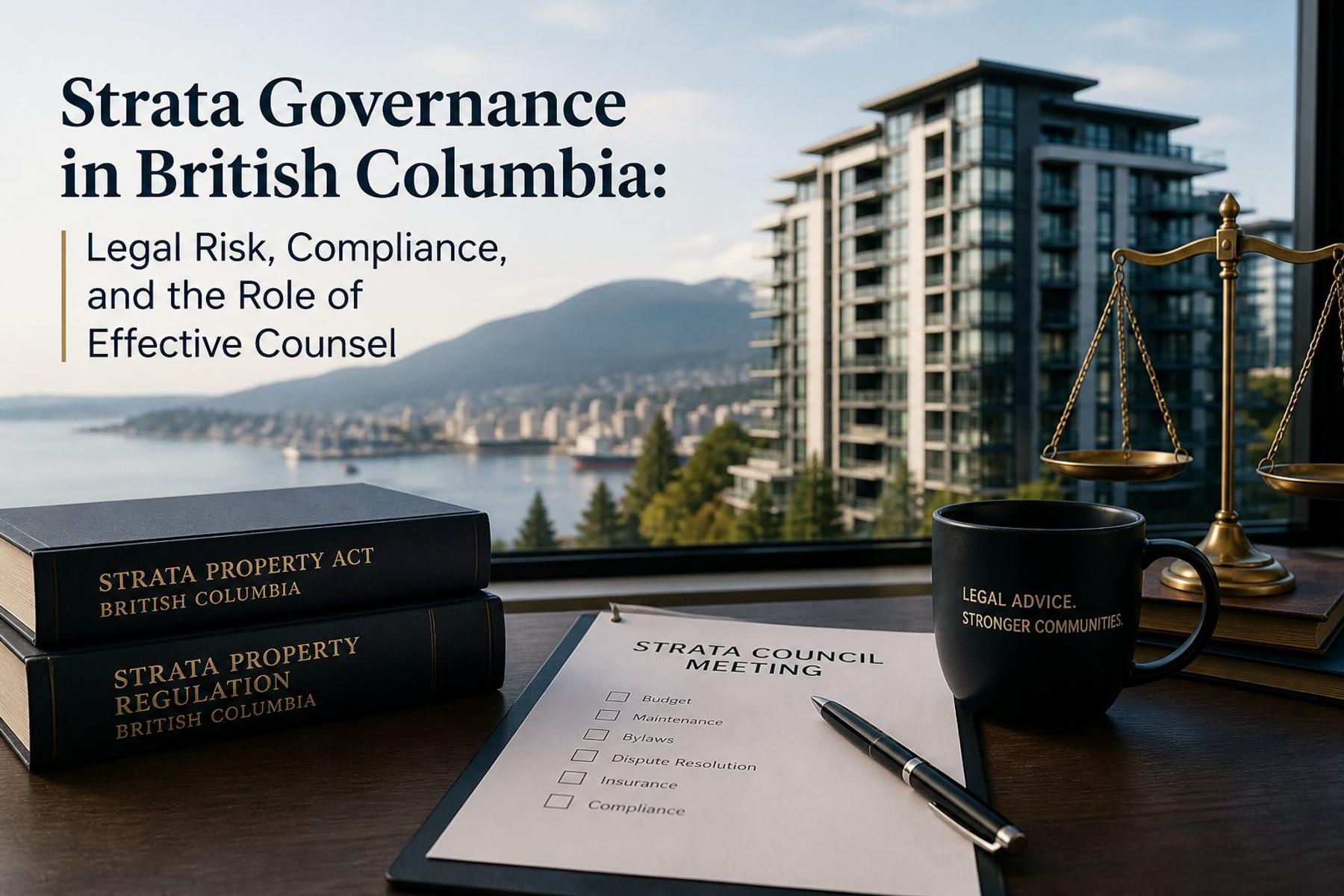 Strata Governance in British Columbia: Legal Risk, Compliance, and the Role of Effective Counsel